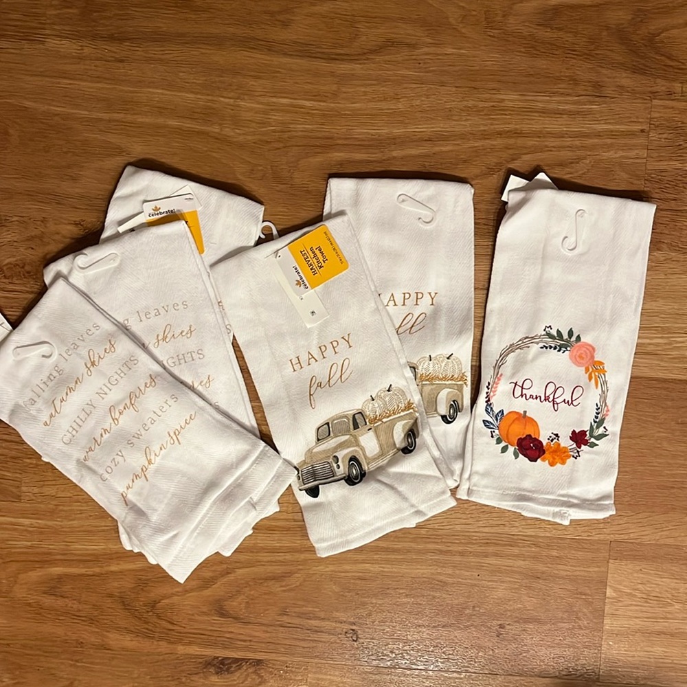 Harvest Fall kitchen towel set